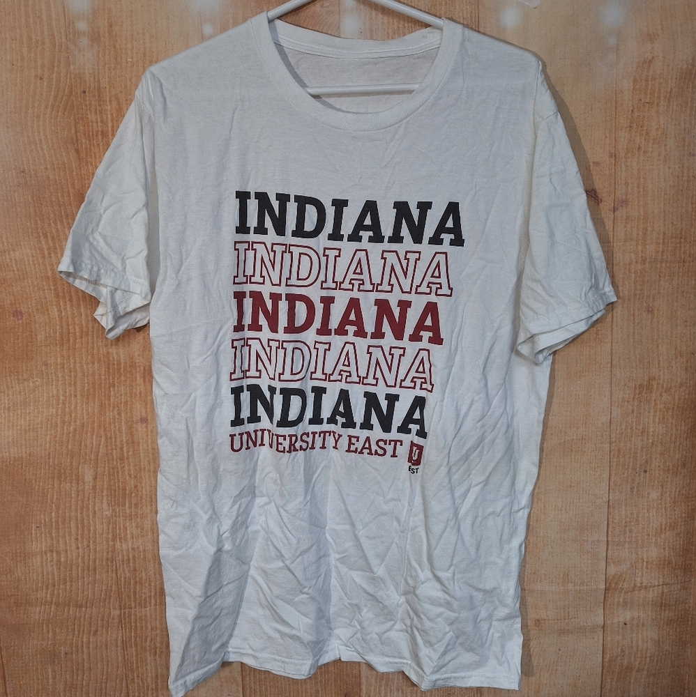 Indiana University East Men's White T-Shirt